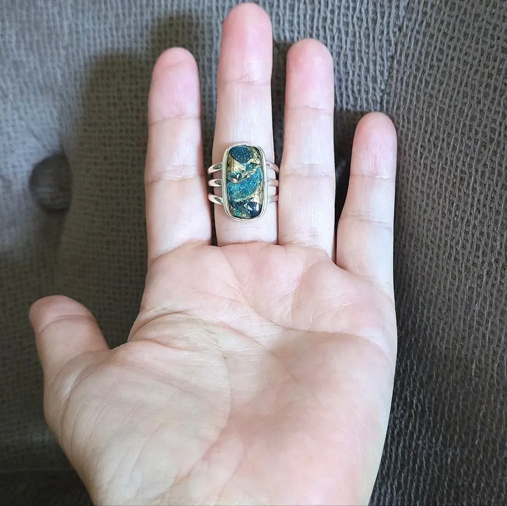 Shivam Apatite Quartz Statement Ring💍 - NWT